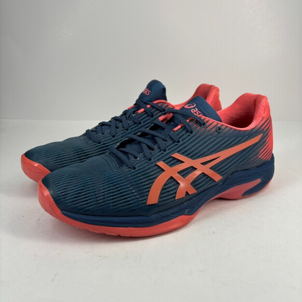 Asics Solution Speed FF Women's US‎ 10 Grand Shark/Papaya Tennis Shoes 1042A002
